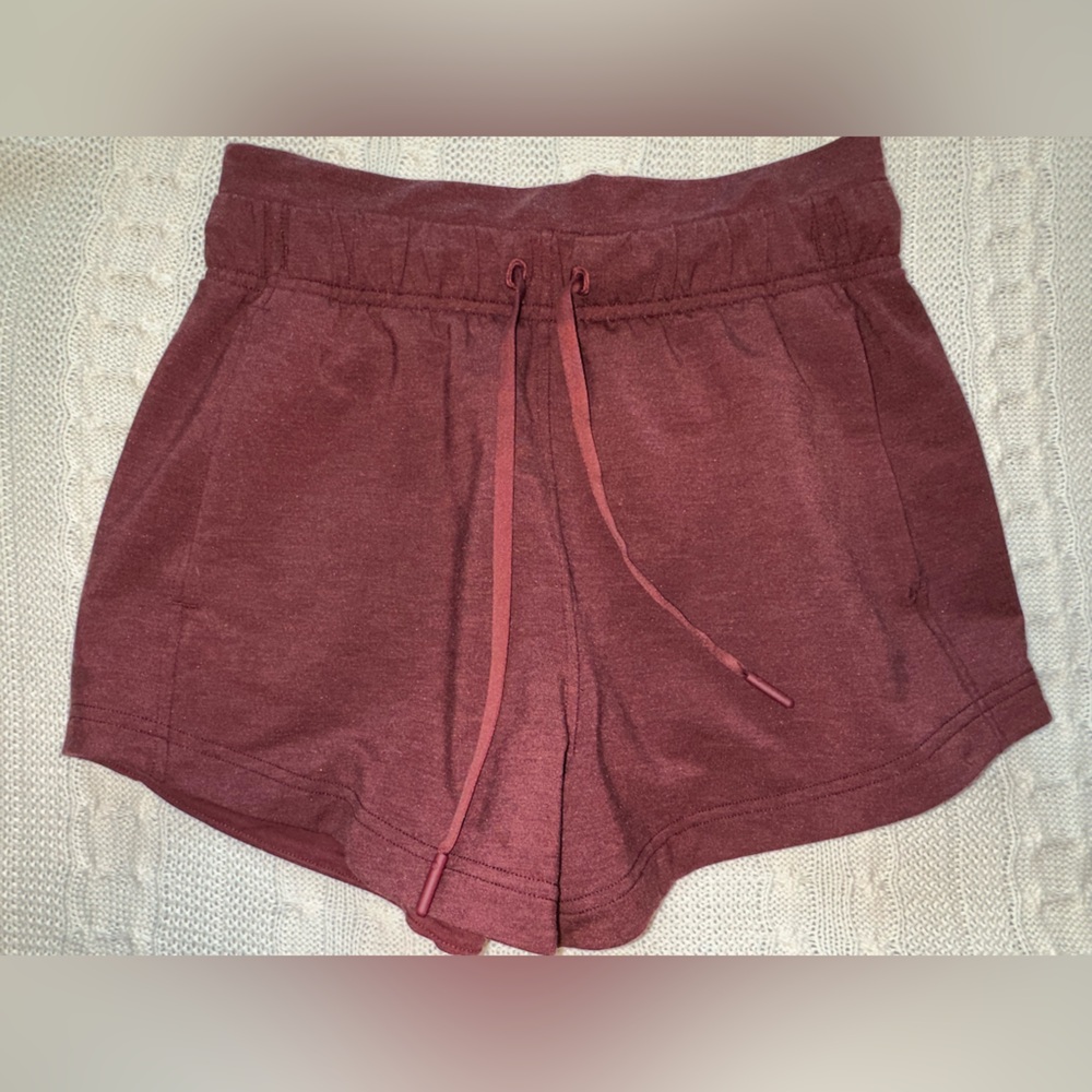 Lululemon Inner Glow Short 3" Inseam Modal Heathered Savannah Size 2